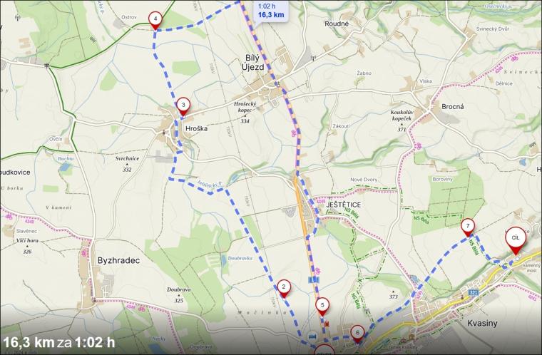 cyklo 16 km