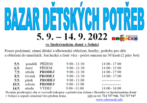 Bazar dětských triček 1
