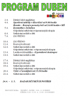 Solnický Brouček - program na duben 2023 2